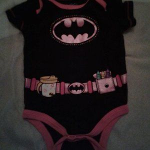 Girls BATGIRL 3-6M Bodysuit  Very Nice